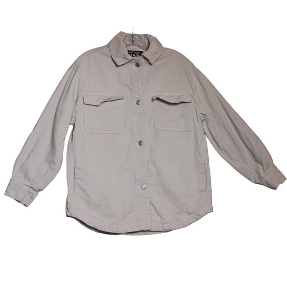 Refuge Denim Womens Corduroy Cream Button Down Long Sleeve Shirt‎ Size S/P - Picture 1 of 7